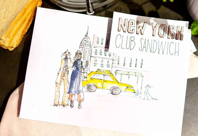 New York Club Sandwich - Illustriert von Nadja König