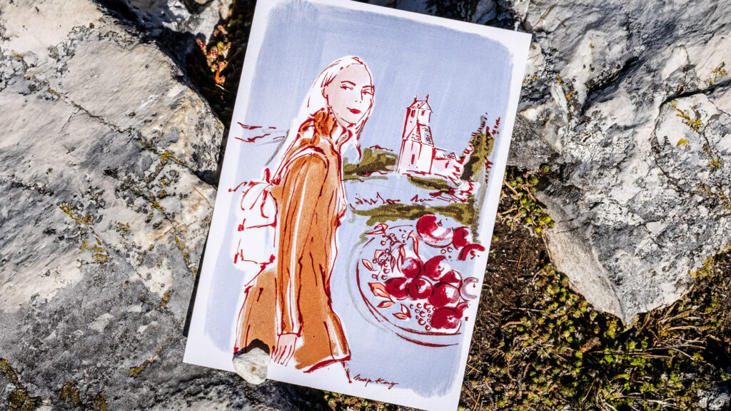 Künstlerkooperation mit Nadja König für Lana Tourismus Südtirol